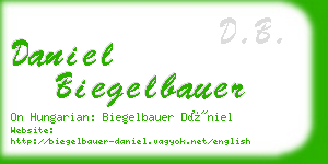 daniel biegelbauer business card